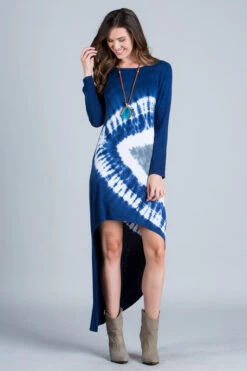 Tie-Dye High Low Maxi Dress