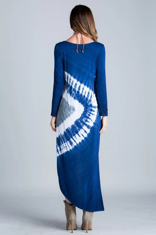 Tie-Dye High Low Maxi Dress 2 Tie-Dye High Low Maxi Dress - Image 2