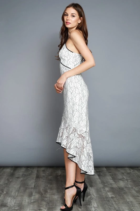 Rose Lace Mermaid Maxi Dress 2 Rose Lace Mermaid Maxi Dress - Image 2