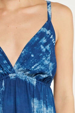 Baby Blue Sky Maxi Dress -Hippie Vibe Tribe Shop I 70771W NXR I 70771W NXR INDIGO NATURAL D