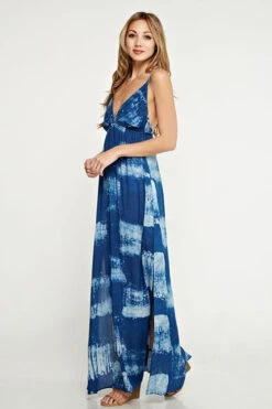 Baby Blue Sky Maxi Dress -Hippie Vibe Tribe Shop I 70771W NXR I 70771W NXR INDIGO NATURAL S