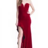Red Velvet Sweetheart Mermaid Gown