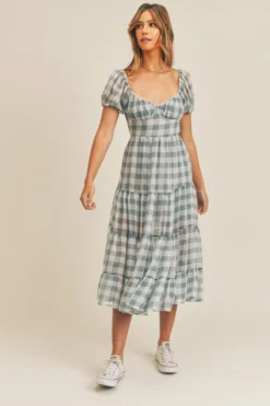 Dusty Blue Checker Swing Dress 9 Dusty Blue Checker Swing Dress -Hippie Vibe Tribe Shop MD2658DUSTYBLUE 1 scaled