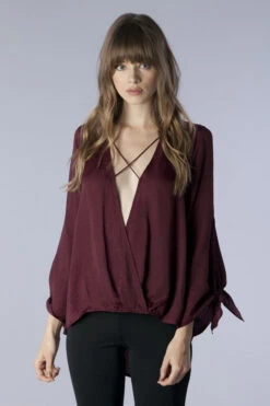 Flirty Cross Strap Blouse -Hippie Vibe Tribe Shop MMZ2016082419443169011021 Color L 1