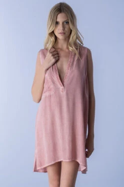 Distressed Low Neck Tunic -Hippie Vibe Tribe Shop S10267 S10267 VINTAGEROSE