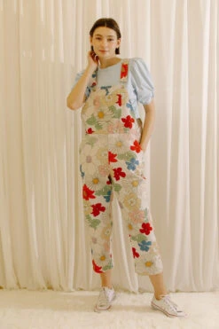 Large Flower Overalls.