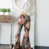 Floral Girl Hippie Flare Bell Bottoms