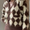 Fuzzy Cookie Checker Sweater