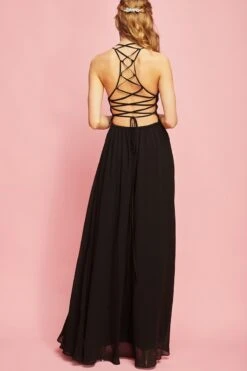 Maxi Halter Criss Cross Back Gown -Hippie Vibe Tribe Shop default 3 bd4d9b5d 48a4 4a1f 81b8 65811d127bfb