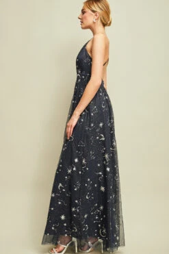 Awesome Moon, Stars Maxi Dress -Hippie Vibe Tribe Shop detail pic2 2