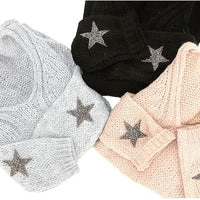 Rose Colored Star Cashmere Knit Sweater