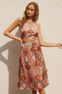 Paisley Skirt & Halter Top